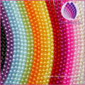 wholesale price connecting 8mm immitation pearl ABS plastic round plastic beads chain for clothing and christmas decoration